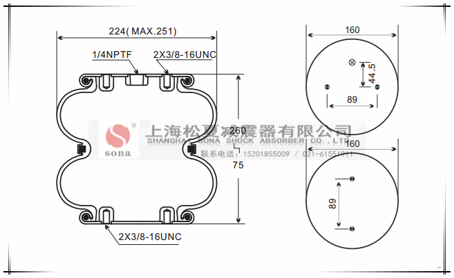 馬牌Contitech康迪泰克FD200-19空氣彈簧減震器